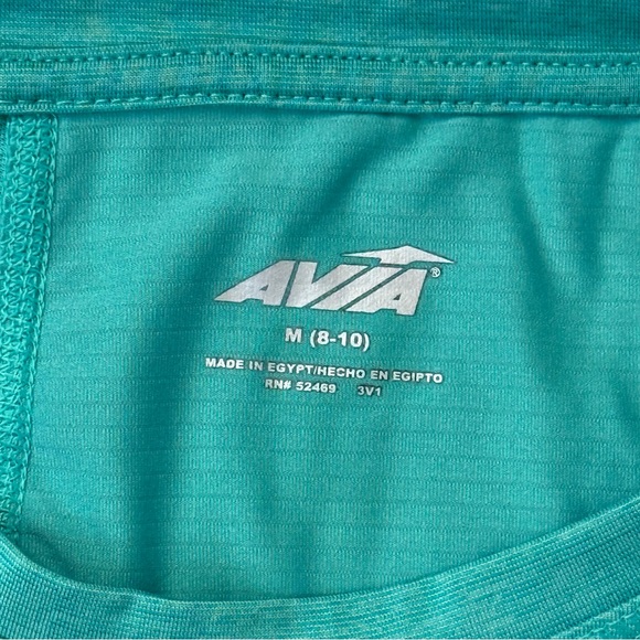 Avia green athletic tank top sleeveless size Medium (8-10) -Great condition - Picture 5 of 7